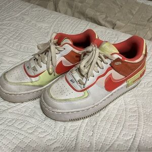 Nike Air Force 1 Low Red and White Sneakers